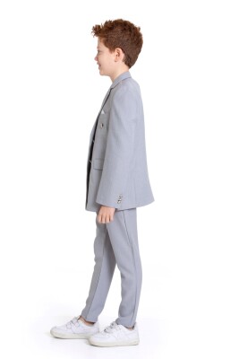 Erkek Çocuk Takım Elbise 5-8 Yaş 23930-3 Gri - 3