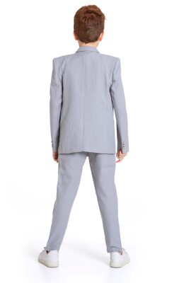 Erkek Çocuk Takım Elbise 5-8 Yaş 23930-3 Gri - 4