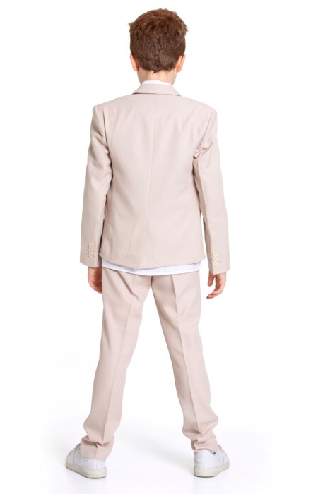 Erkek Çocuk Takım Elbise 1-4 Yaş 25901-1 Bej - 5