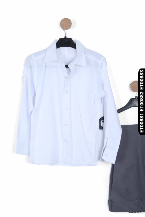 Erkek Çocuk Takım Elbise 5-8 Yaş 25901-2 Gri - 4