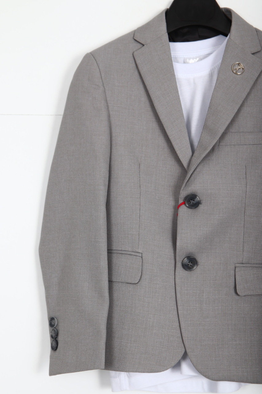 Erkek Çocuk Takım Elbise 7-10 Yaş 4030 Gri - 3