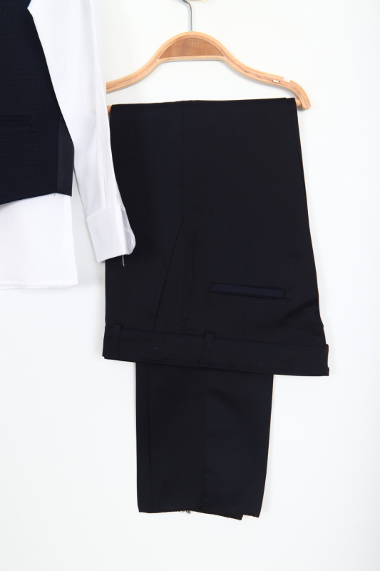 Erkek Çocuk Takım Elbise 8-12 Yaş 23909-3 Siyah - 6