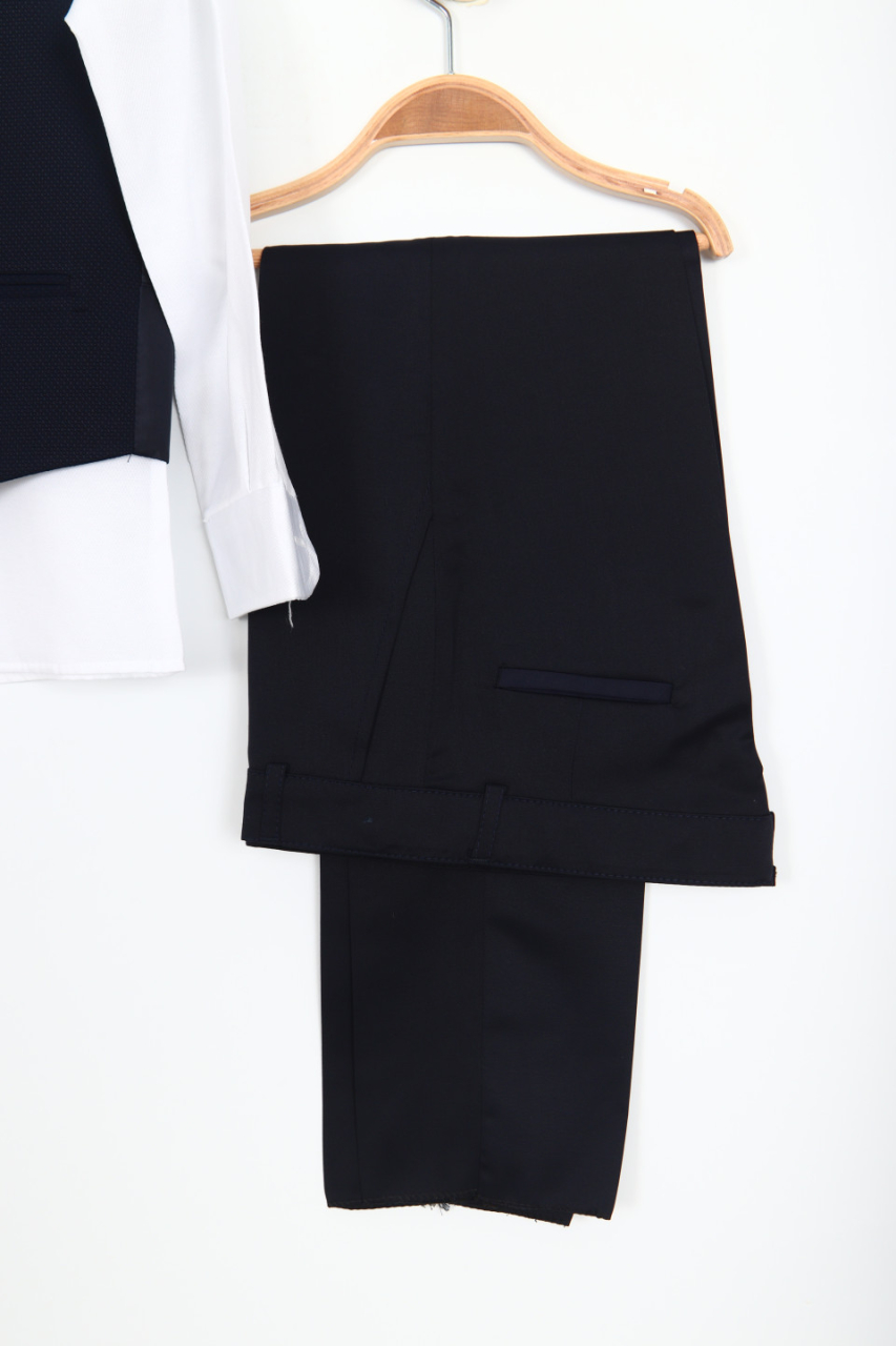 Erkek Çocuk Takım Elbise 8-12 Yaş 23909-3 Siyah - 6