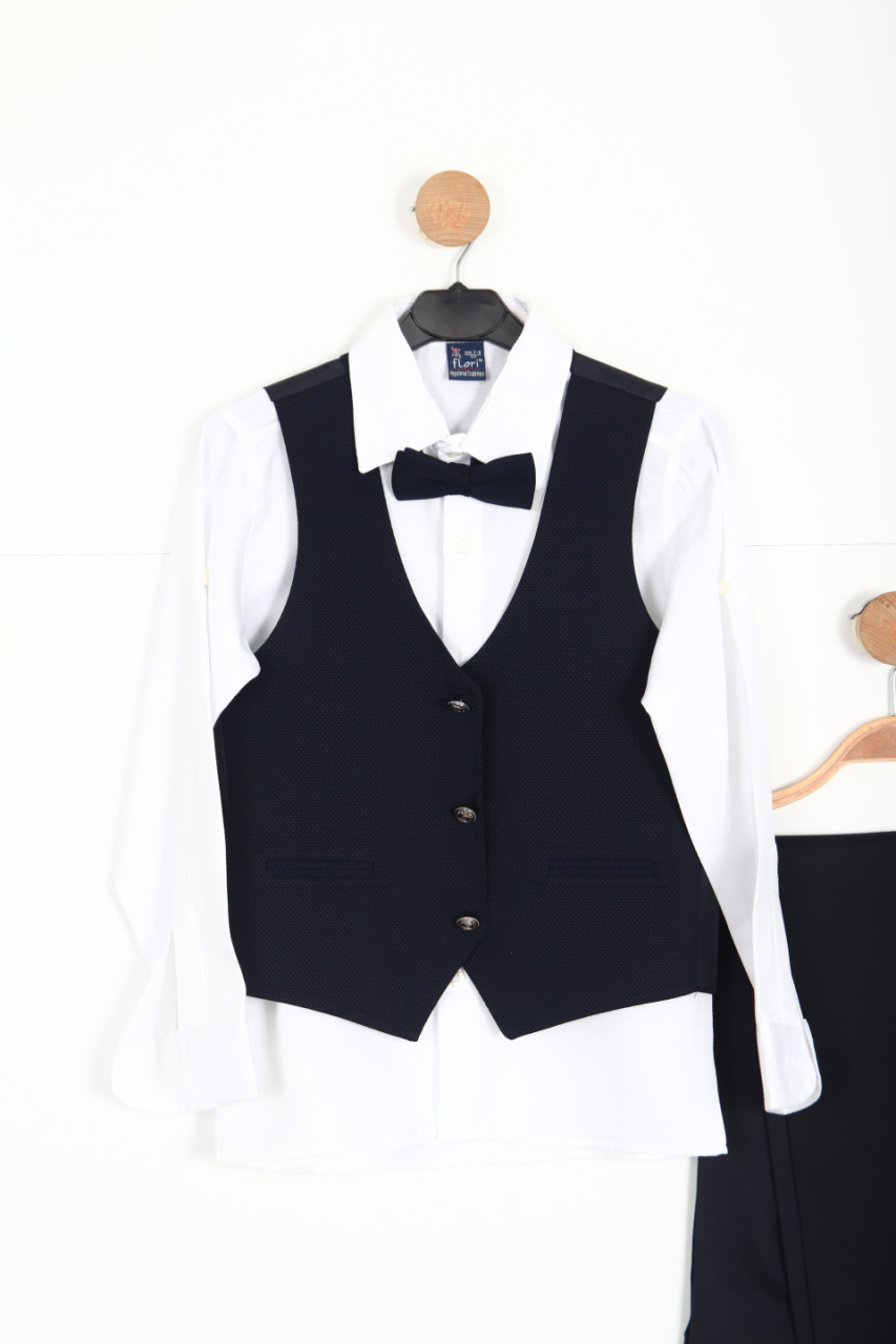 Erkek Çocuk Takım Elbise 7-11 Yaş 23908-3 Siyah - 4