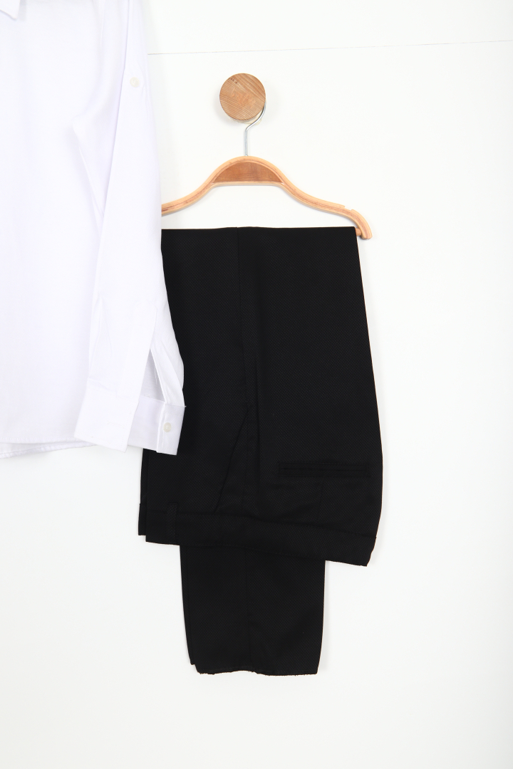 Erkek Çocuk Takım Elbise 7-11 Yaş 23908-3 Siyah - 12