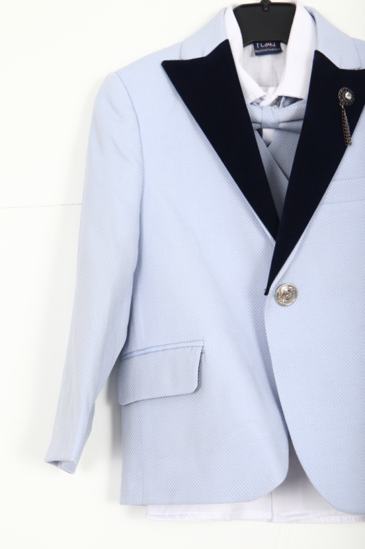 Erkek Çocuk Takım Elbise 7-11 Yaş 23908-3 Mavi - 2