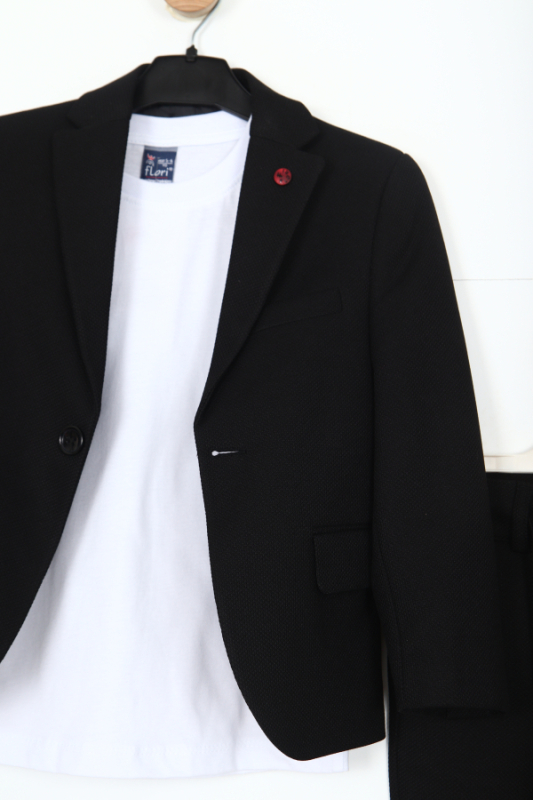 Erkek Çocuk Takım Elbise 5-8 Yaş 25903 Siyah - 3