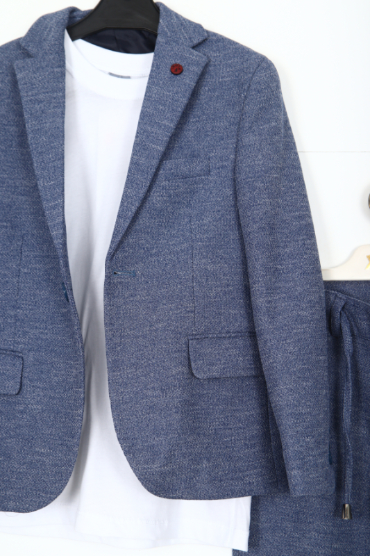 Erkek Çocuk Takım Elbise 5-8 Yaş 25903 Mavi - 2