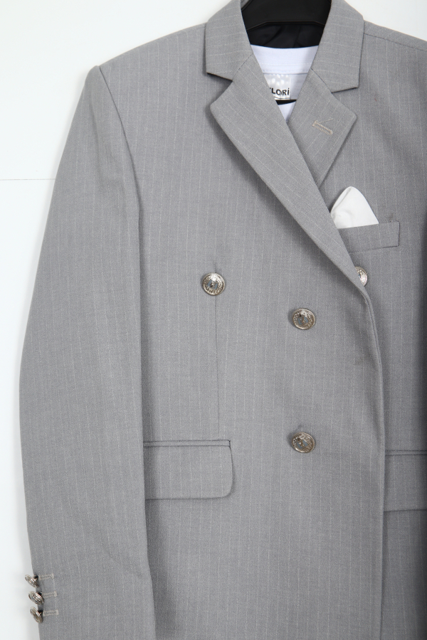 Erkek Çocuk Takım Elbise 5-8 Yaş 23930-2 Gri - 2