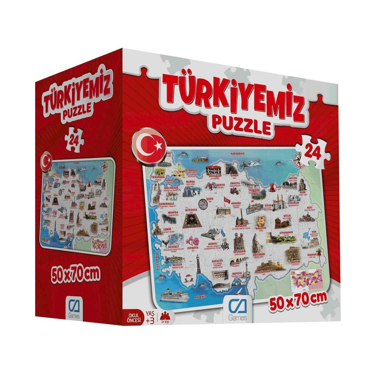 Games Türkiyemiz Puzzle 24 Parça 5079 - 1