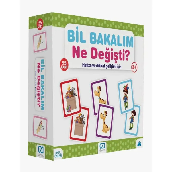 Games Bil Bakalım Ne Değişti? Hafıza ve Dikkat Gelişim Kartı 55 Kart 5109 - Games