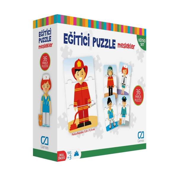 Games Eğitici Puzzle Meslekler 36 Parça 5030 - Games