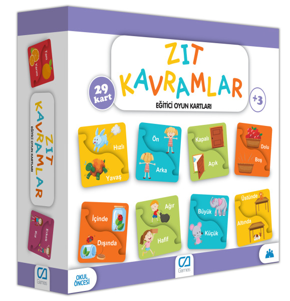 Games Zıt Kavramlar Eğitici Oyun Kartları 29 Kart 5045 - Games