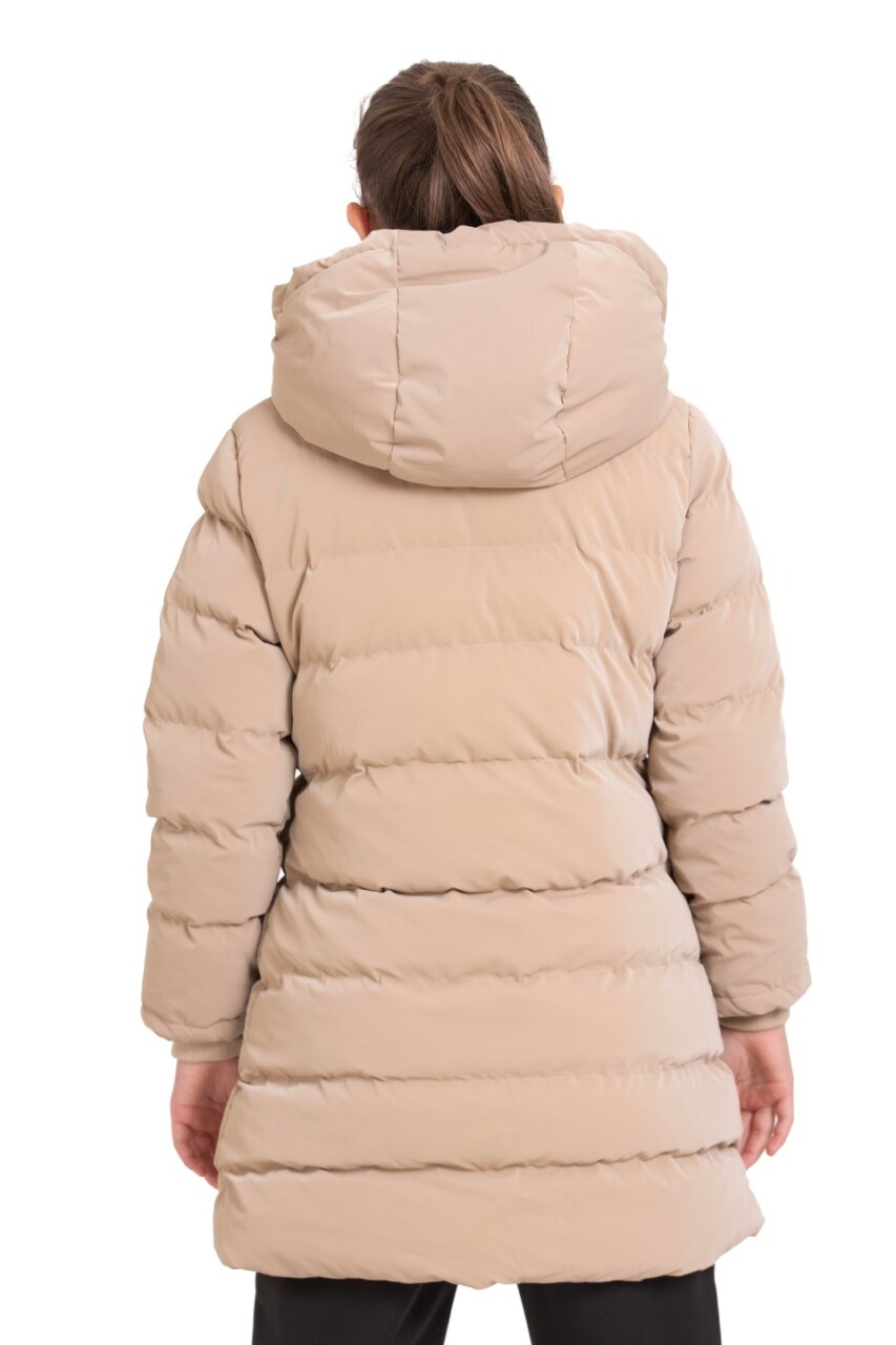 Kız Çocuk Mont 9-12 Yaş 8046 Vizon - 3