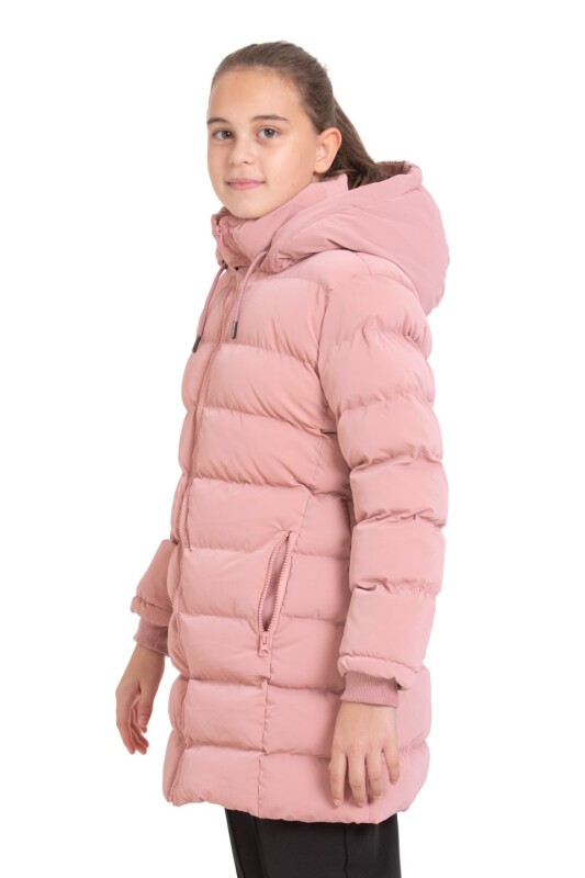 Kız Çocuk Mont 12-15 Yaş 8047 Pembe - 2