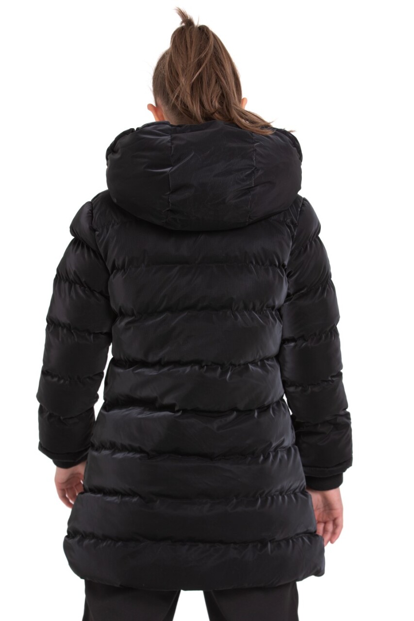 Kız Çocuk Mont 9-12 Yaş 8046 Siyah - 4