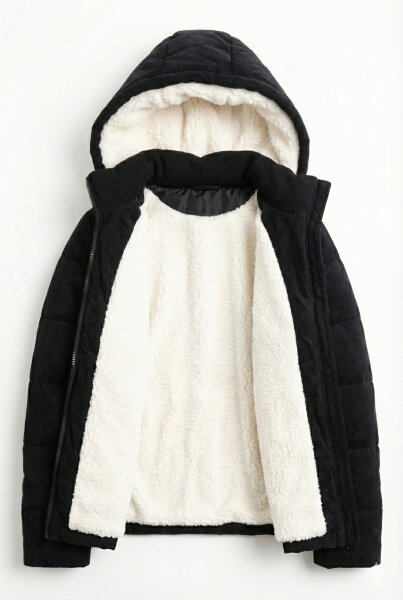 Kız Çocuk Mont 7-10 Yaş 8051 Siyah - 4