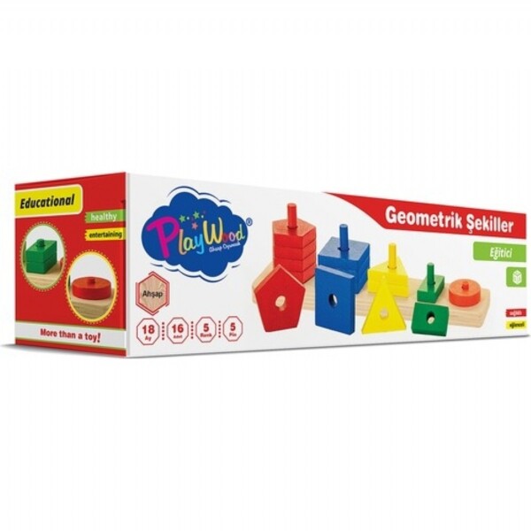 PlayWood Geometrik Şekiller 305 - Global Toys
