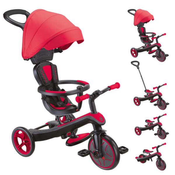 Globber Explorer 4in1 Trike Bisiklet Kırmızı - 2
