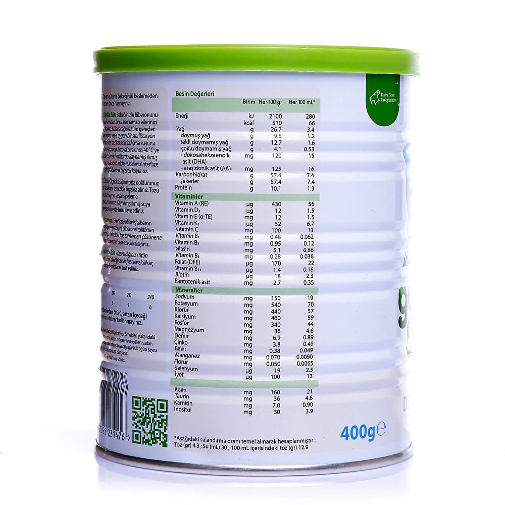 Golden Goat 2 Keçi Sütlü Devam Sütü 6-12 Ay 400 Gr - 4