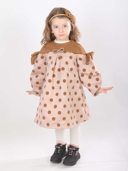 فستان بناتي من عمر سنة إلى 5 سنوات 9078 - GRATA