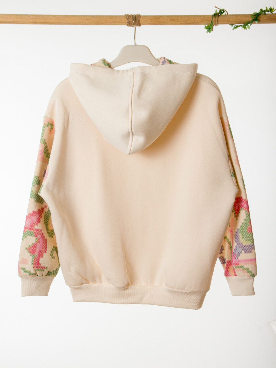 Kız Çocuk Eşofman Takım 10-16 Yaş 7435 Ekru - Pembe - 8