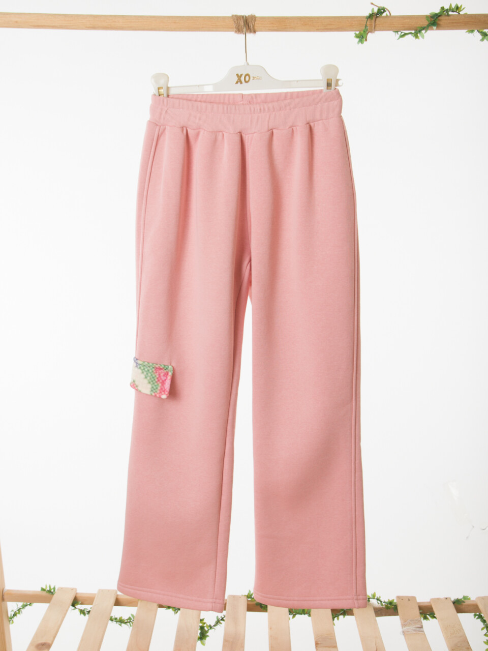 Kız Çocuk Eşofman Takım 10-16 Yaş 7435 Ekru - Pembe - 9