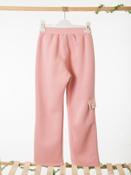 Kız Çocuk Eşofman Takım 10-16 Yaş 7435 Ekru - Pembe - 10