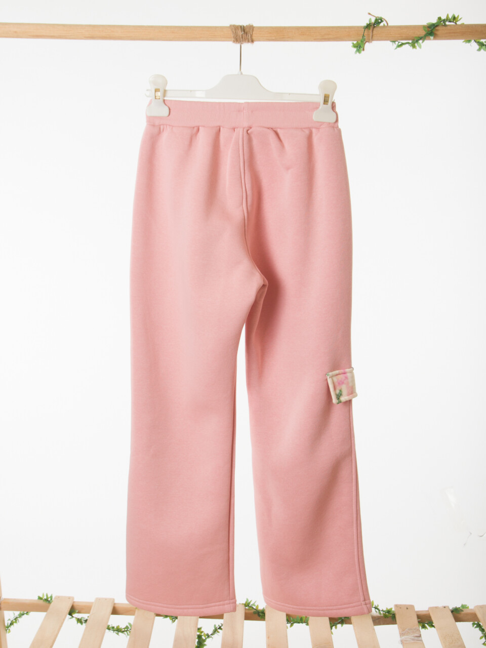 Kız Çocuk Eşofman Takım 10-16 Yaş 7435 Ekru - Pembe - 10