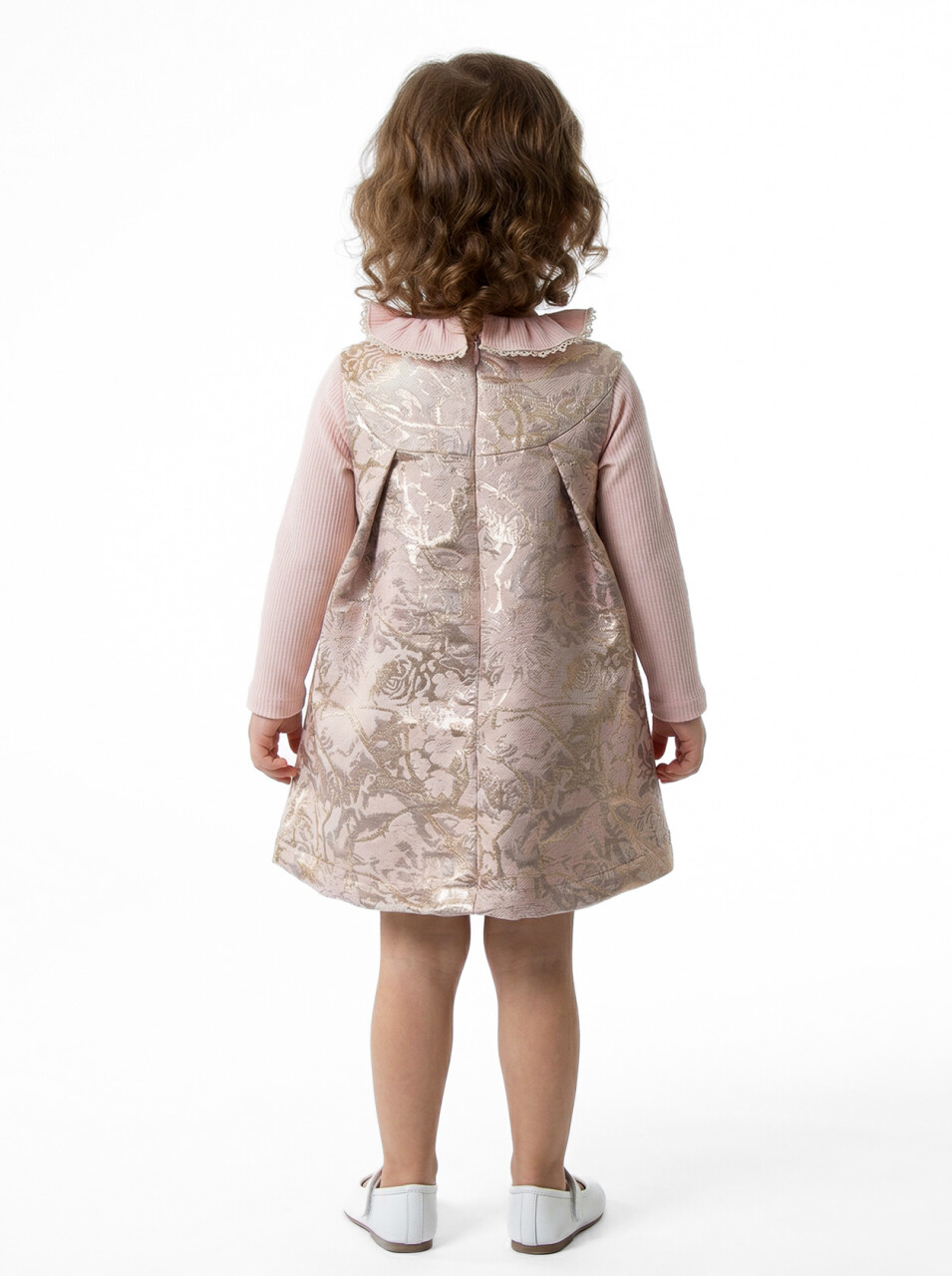 Kız Çocuk Elbise 3-12 Ay 2513 Pembe - 2
