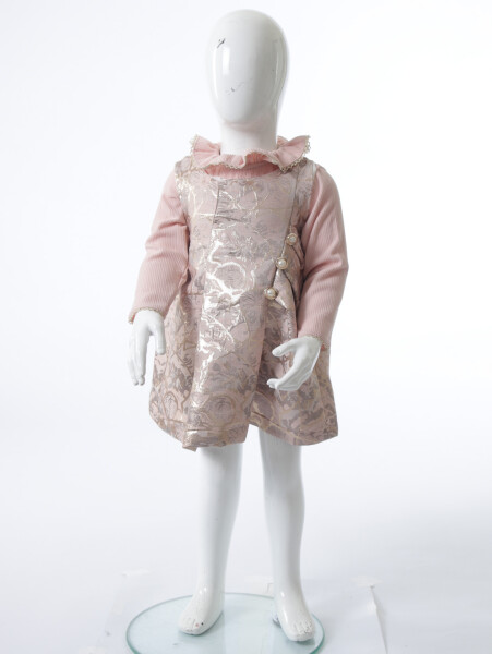 Kız Çocuk Elbise 3-12 Ay 2513 Pembe - 4