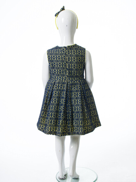 Kız Çocuk Yazlık Elbise 1-5 Yaş 9081 Lacivert - 4