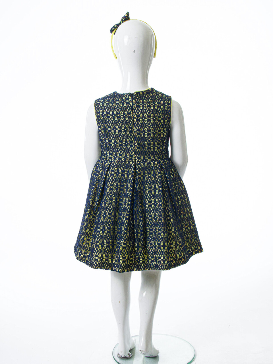 Kız Çocuk Yazlık Elbise 1-5 Yaş 9081 Lacivert - 4