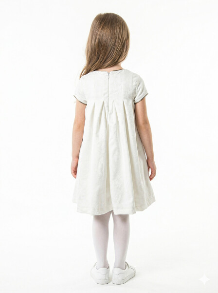 Kız Çocuk Yazlık Elbise 1-5 Yaş 9082 Beyaz - 2