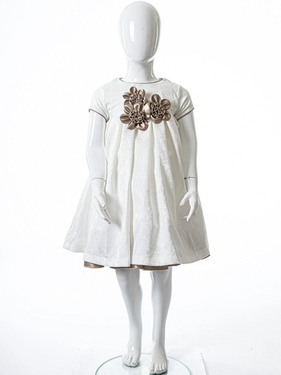 Kız Çocuk Yazlık Elbise 1-5 Yaş 9082 Beyaz - 3