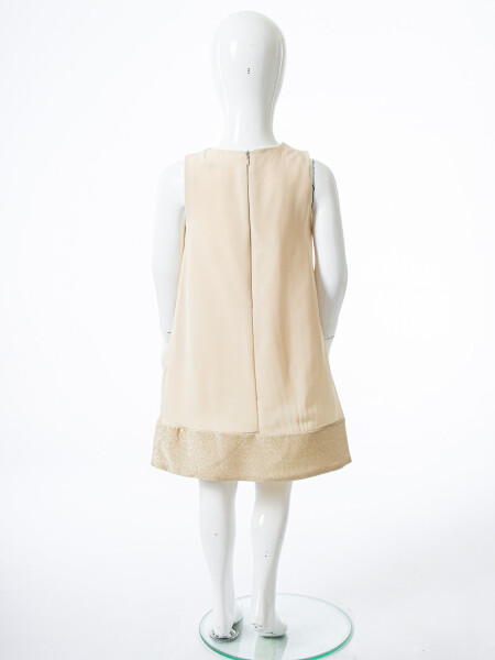 Kız Çocuk Yazlık Elbise 1-5 Yaş 9083 Camel - 4