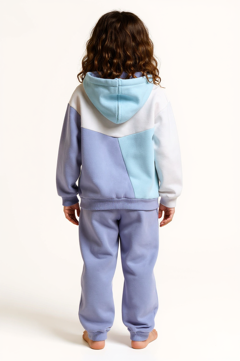 Kız Çocuk Eşofman Takım 4-8 Yaş 7227 Mor - 2