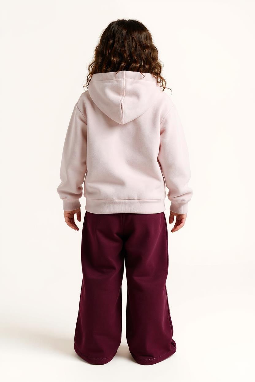 Kız Çocuk Eşofman Takım 4-8 Yaş 7225 Pembe - 2