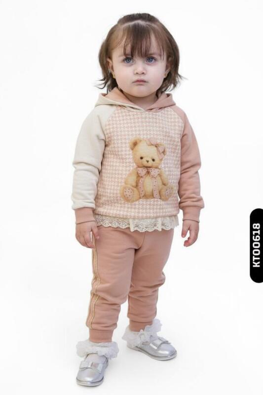 Kız Çocuk Eşofman Takım 6-36 Ay 7020 Gri - GRATA