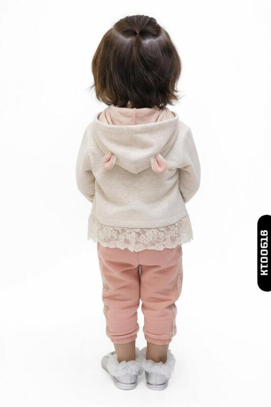 Kız Çocuk Eşofman Takım 6-36 Ay 7020 Gri - 2