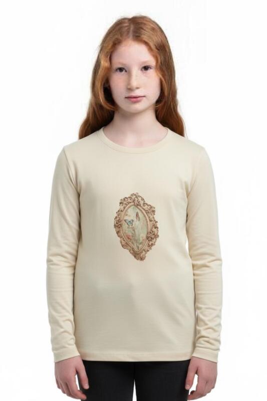 Kız Çocuk Eşofman Takım 1-5 Yaş 7034 Bej - 2