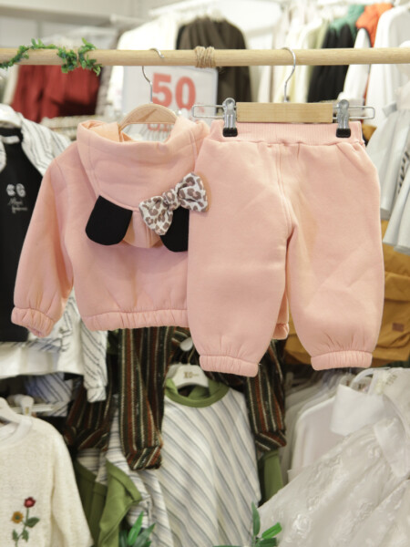 Kız Çocuk Eşofman Takım 6-36 Ay 7021 Pembe - 5