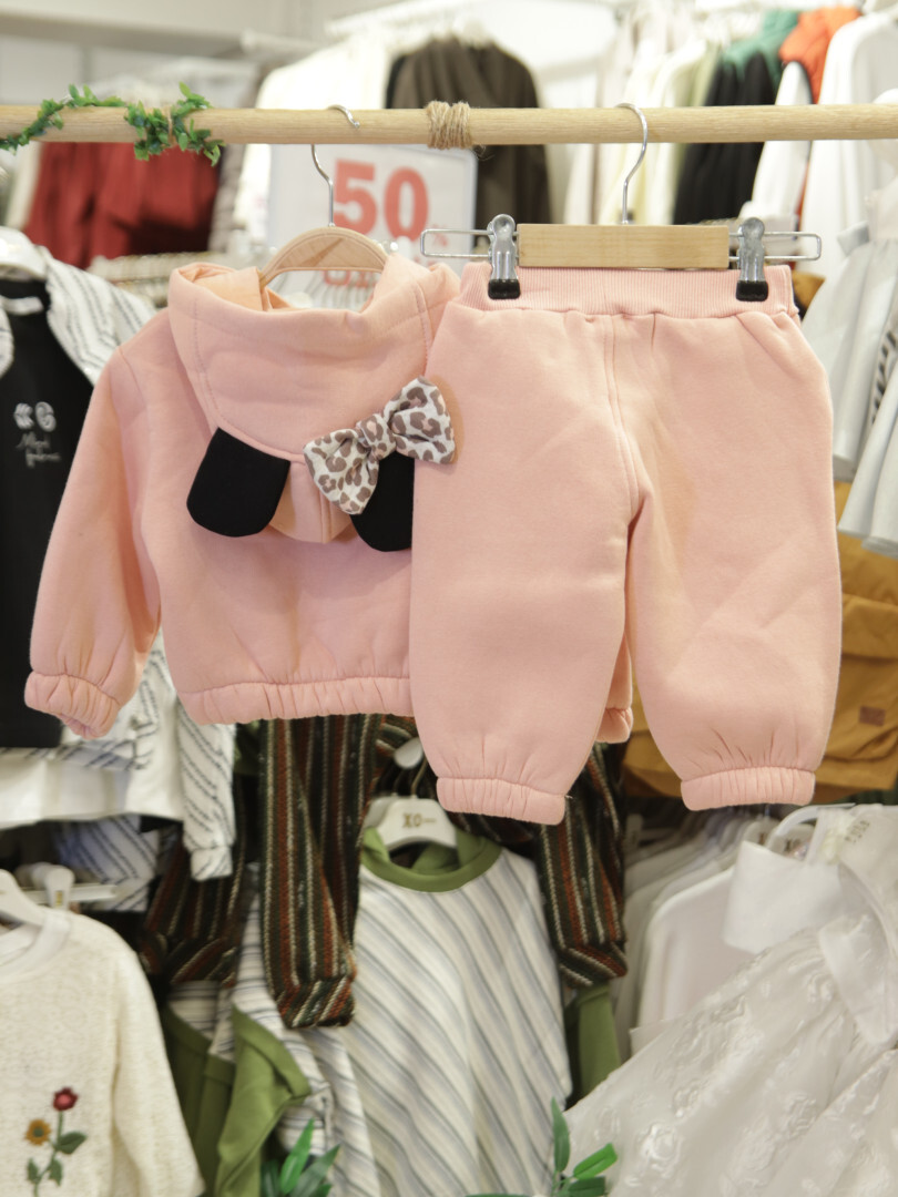 Kız Çocuk Eşofman Takım 6-36 Ay 7021 Pembe - 5