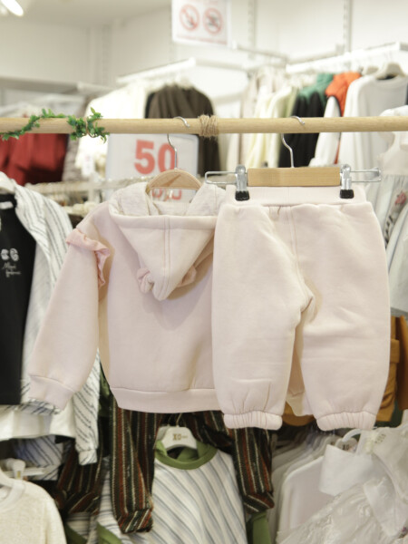 Kız Çocuk Eşofman Takım 6-36 Ay 7030 Pembe - 6