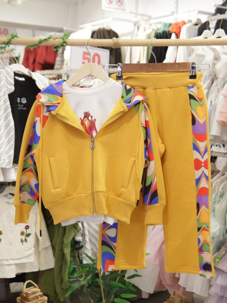 Kız Çocuk Eşofman Takım 6-14 Yaş 7437 Hardal - 4