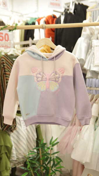 Kız Çocuk Eşofman Takım 4-8 Yaş 7227 Mor - 4