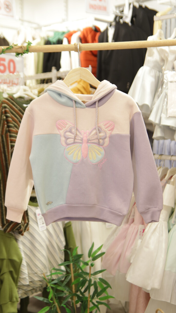 Kız Çocuk Eşofman Takım 4-8 Yaş 7227 Mor - 4