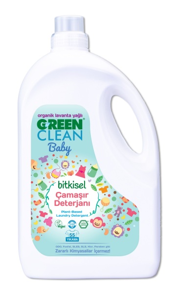 Green Clean Baby Bitkisel Çamaşır Deterjanı 2750 ml (55 Yıkama) - Green Clean