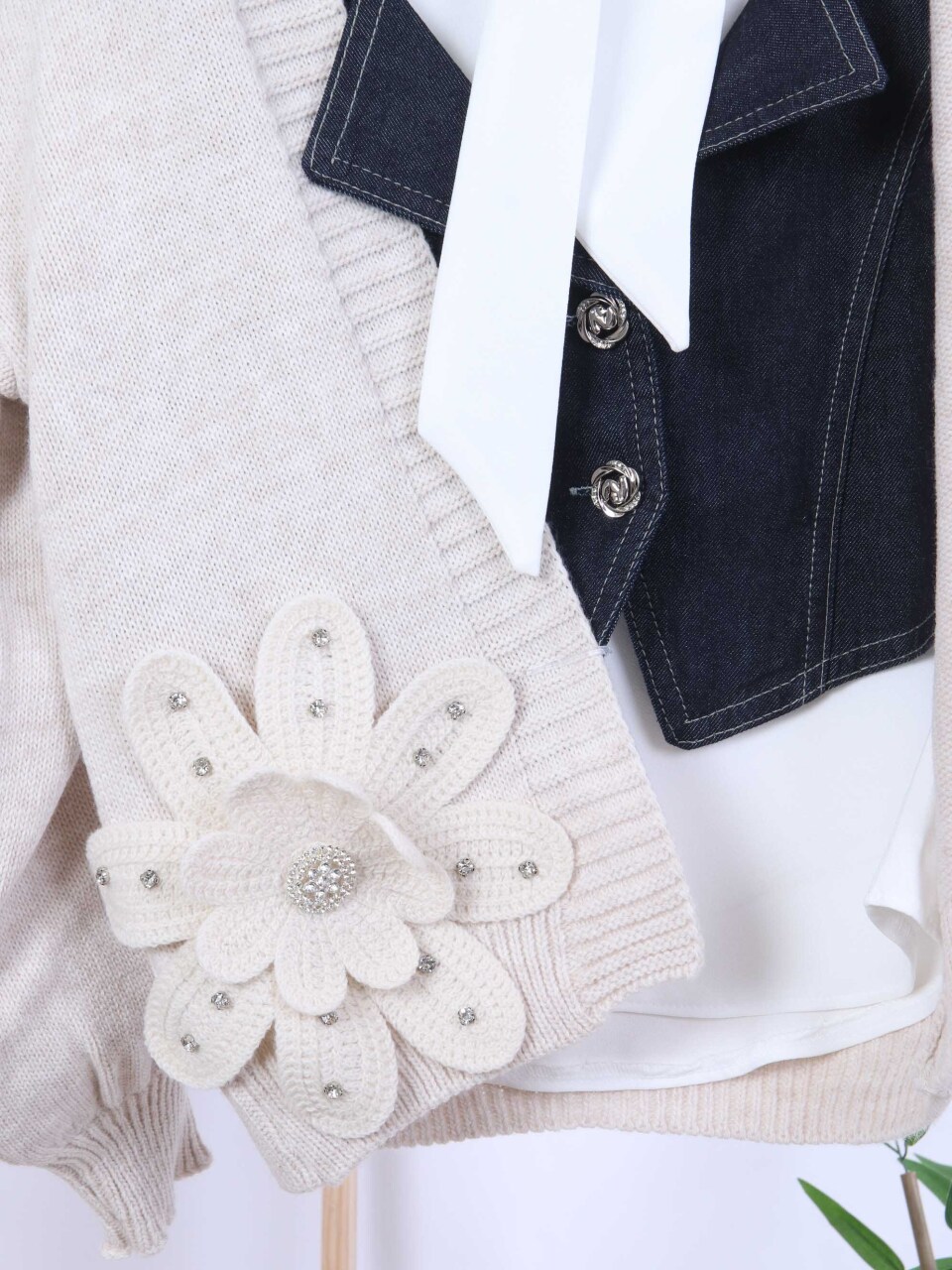 Kız Çocuk 4'lu Alt Üst Takım 7-10 Yaş 3916 Bej - 15