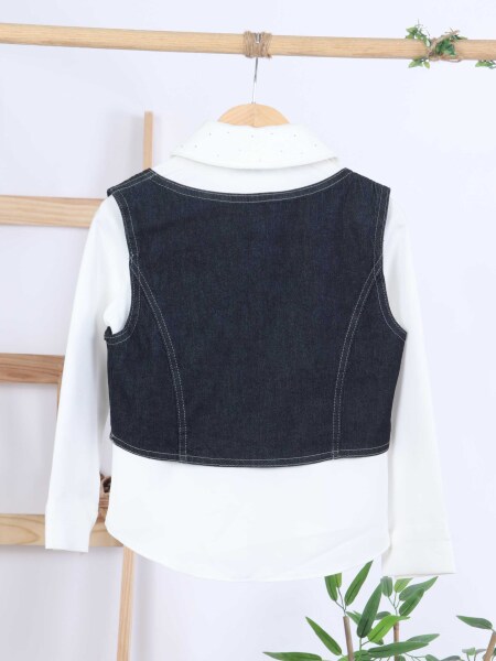 Kız Çocuk 4'lu Alt Üst Takım 7-10 Yaş 3916 Bej - 17